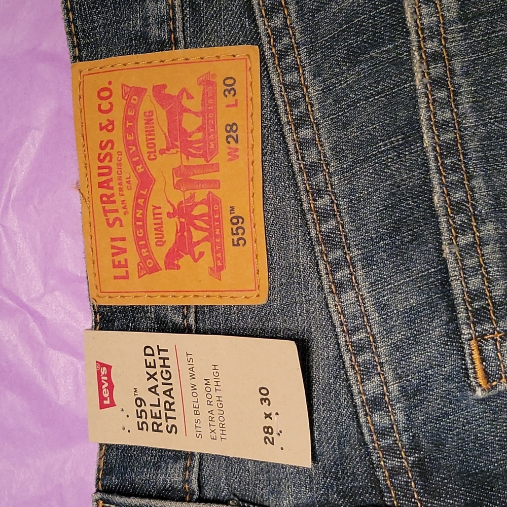 Levi's Mens Denim Jeans 559 Relaxed Fit Straight  W28 L30